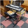 Image 1 : YAMAHA ELECTRIC PIANO ON STAND WITH PIANO CHAIR