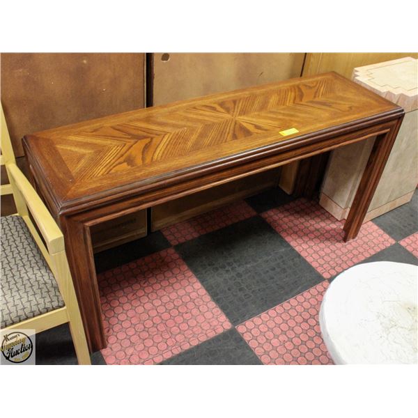 SOLID WOOD SOFA TABLE OR DESK, H27XW52XD16