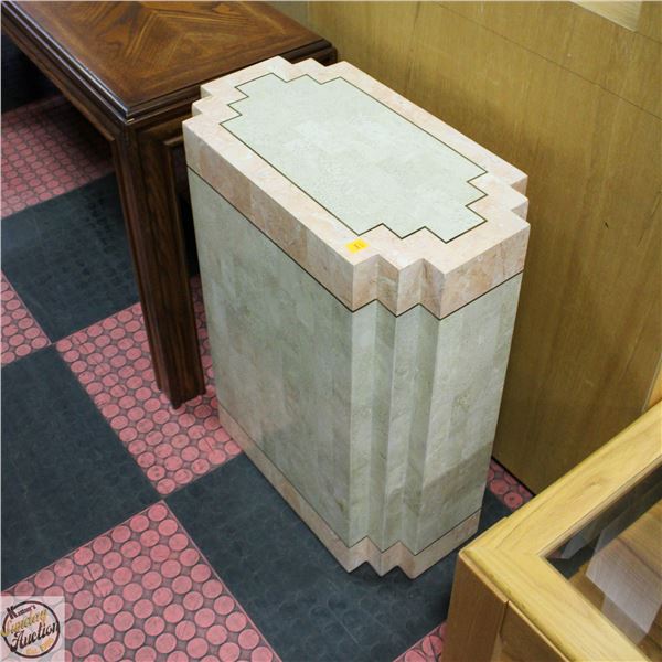 MARBLE STYLE PEDISTAL TABLE