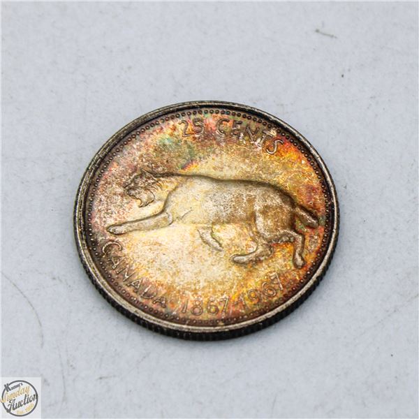 1967 CANADA SILVER CENTENNIAL QUARTER