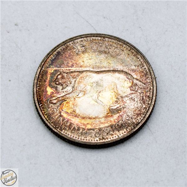 1967 CANADA SILVER CENTENNIAL QUARTER