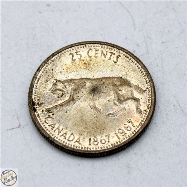 1967 CANADA SILVER CENTENNIAL QUARTER