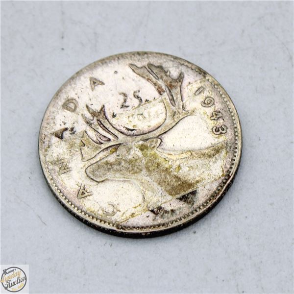 1943 CANADA SILVER QUARTER