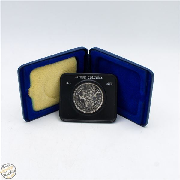 1871-1971 BRITISH COLUMBIA DOLLAR IN CASE