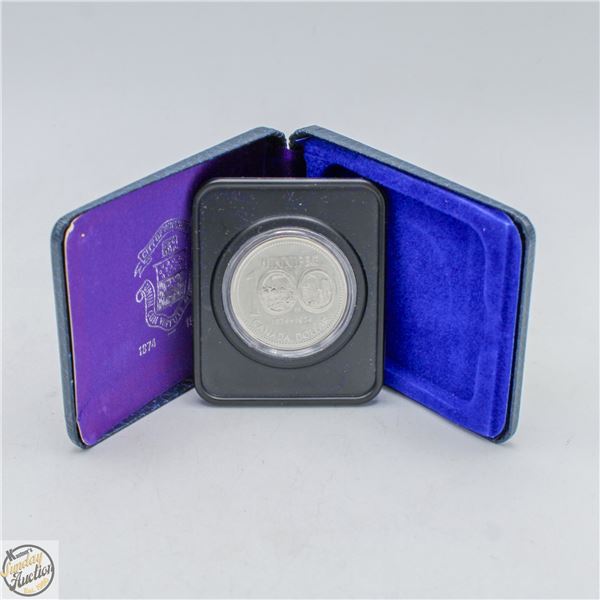 1874-1974 WINNIPEG DOLLAR IN CASE