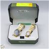 Image 1 : NEW GENEVA CLASSIC COLLECTION HIS+HERS WRIST WATCH
