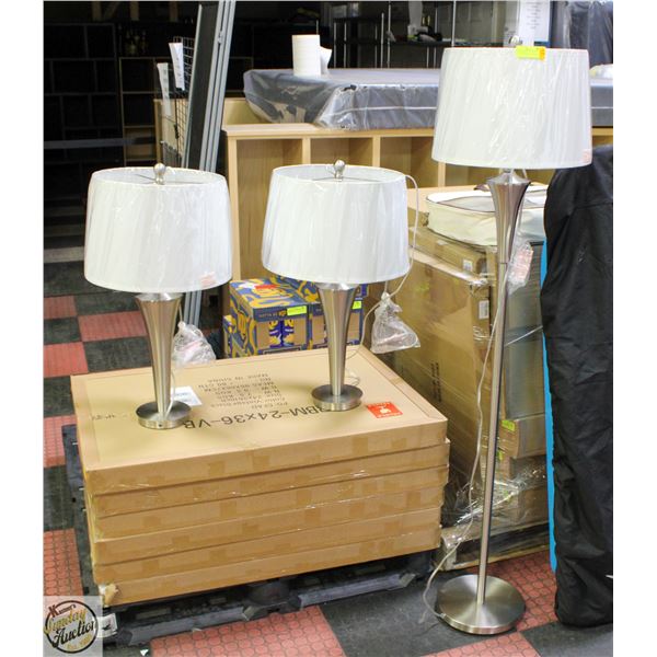 NEWLY ASSEMBLED DARLINGTON 3PC LAMP SET