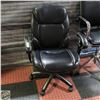 Image 1 : LEATHER HYDRAULIC LIFT OFFICE CHAIR
