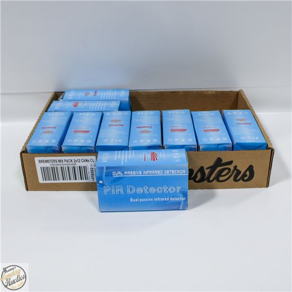 LOT OF 10 DUAL PASSIVE INFRARED DETECTORS