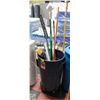 Image 1 : GARBAGE BIN ON CASTORS WITH CONTENTS