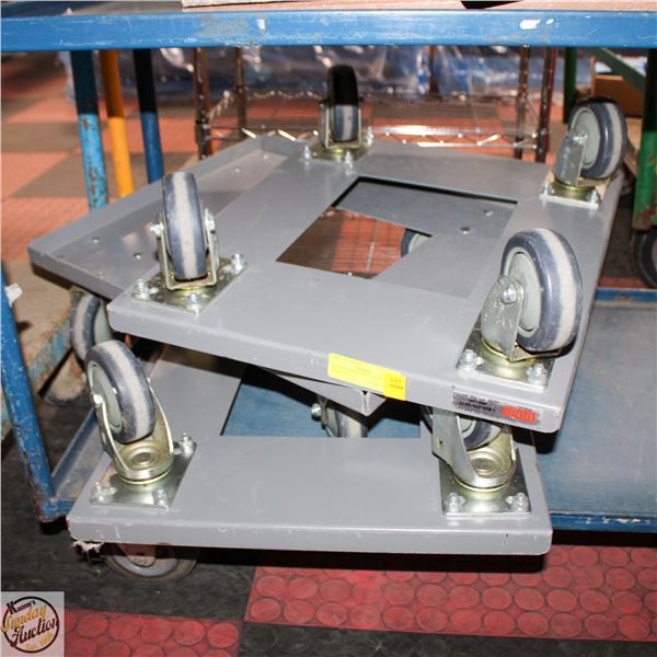 LOT OF THREE ULINE 4-WHEEL DOLLIES