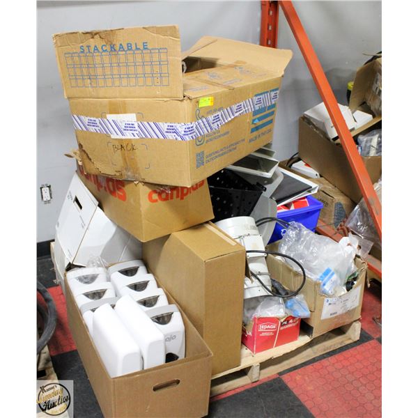 PALLET OF GOJO DISPENSERS AND MORE