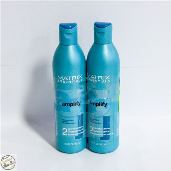 2 MATRIX ESSENTIALS AMPLIFY XL SHAMPOO 400ML EACH