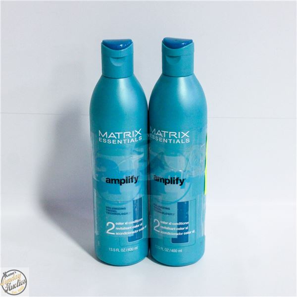 2 MATRIX ESSENTIALS AMPLIFY SHAMPOO 400ML EACH