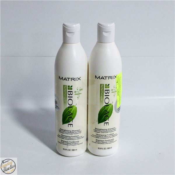 2 MATRIX BIOLAGE STRENGTHING SHAMPOO 500ML BOTTLES