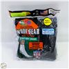Image 1 : SHORT BOOT CREW SOCKS BLACK 12-16 SIZE 6-PACK