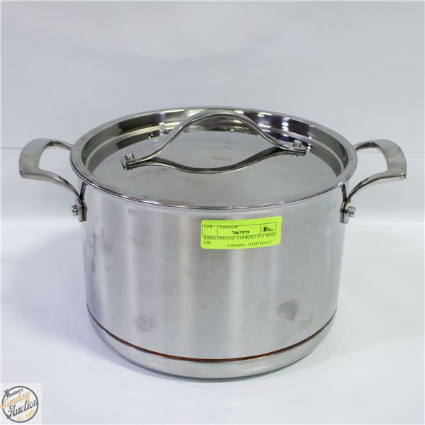 KIRKLAND 6 QT COOKING POT WITH LID