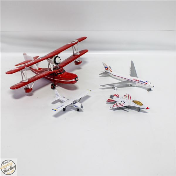 DIECAST AIRPLANE TOYS LOT, MISSING BACK