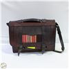 Image 1 : HEAVY LEATHER LAPTOP/BRIEFCASE TOOLED BAG-ESTATE