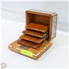 Image 1 : VINTAGE WOOD CIGARETTE INLAID BOX HAS CORNER
