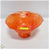 Image 1 : ORANGE ART GLASS BOWL.