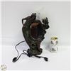 Image 1 : VINTAGE MIRROR LADY FRENCH LAMP COMBO