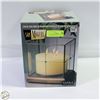 Image 1 : GLASS & BRASS PILLAR CANDLE HOLDER WITH BOX