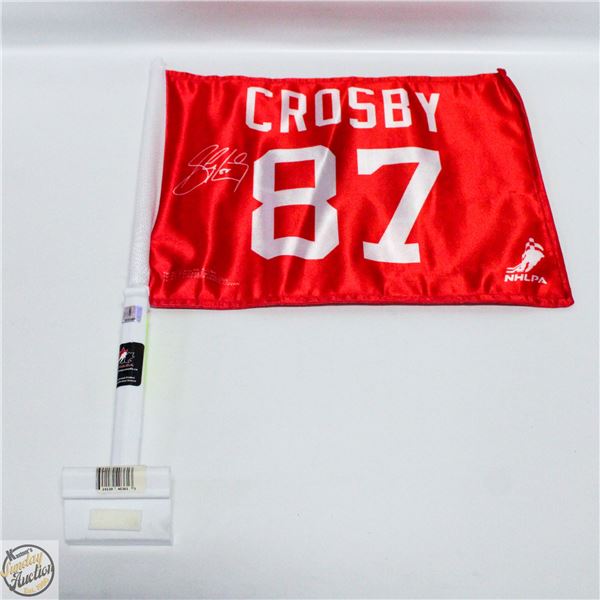 NEW FLAG 2010 OLYMPICS CROSBY SIGNATURES