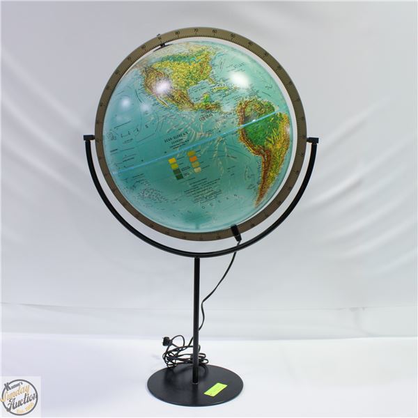 LIGHT UP WORLD GLOBE H32 X W24