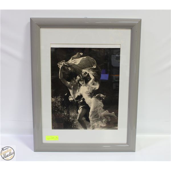 FRAMED PRINT 28X21", EARLY 1900S THEME