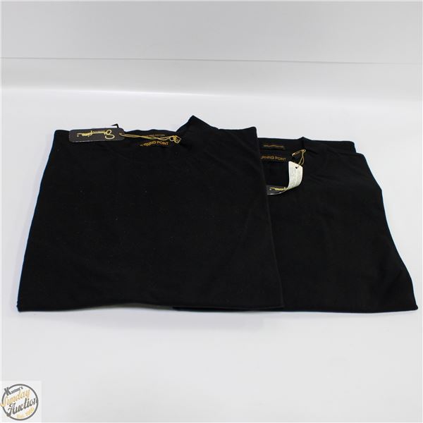 2 LONG SLEEVE TURNING POINT SWEATERS 100% PIMA COT