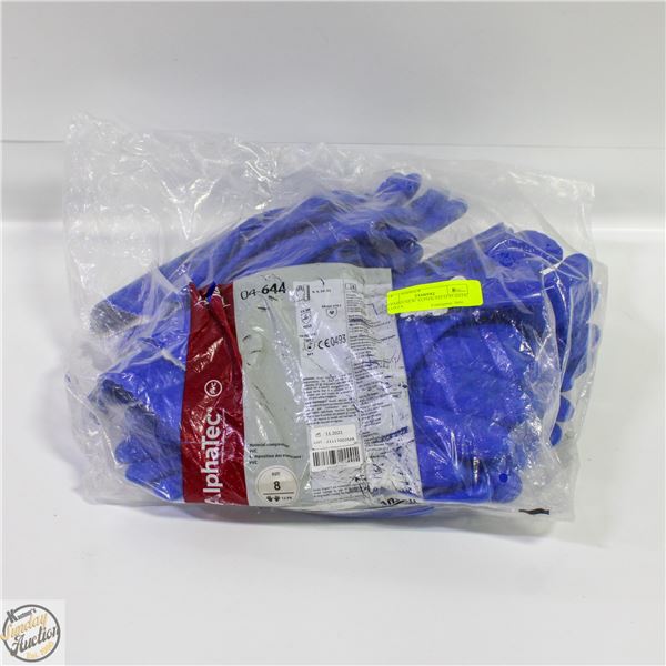10 PAIRS NEW ALPHA-TECH PLASTIC GLOVES