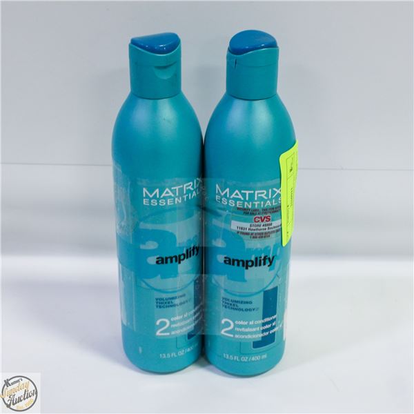 2 MATRIX ESSENTIALS XL CONDITIONER 400ML BOTTLES