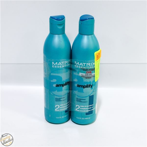 2 MATRIX ESSENTIALS XL CONDITIONER 400ML BOTTLES