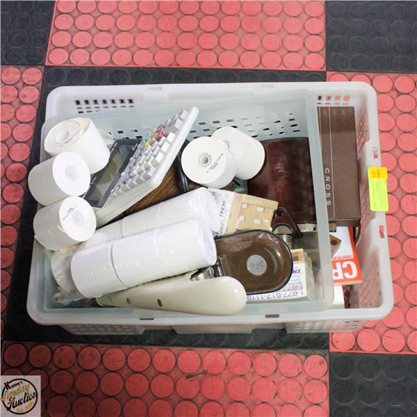 VARIOUS OFFICE SUPPLIES, HOLE PUNCH PENCILS,