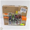 Image 1 : 25 NYLON COLLARS VARIOUS SIZES IN ORANGE RED