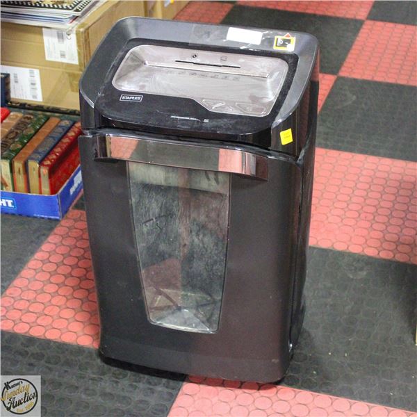 STAPLES 26"H PAPER SHREDDER
