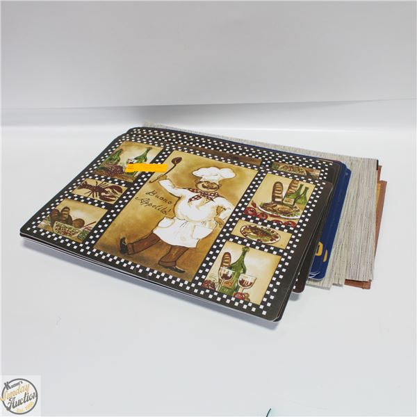 LOT OF TABLE PLACE MATS VARIOUS KINDS