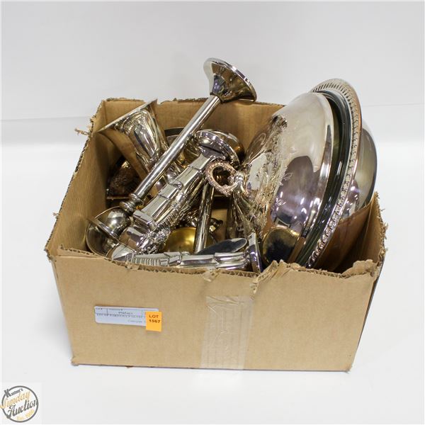 LOT OF VARIOUS E.P SILVER DISHES