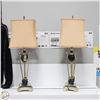 Image 1 : 2 METAL LAMPS WITH SHADES