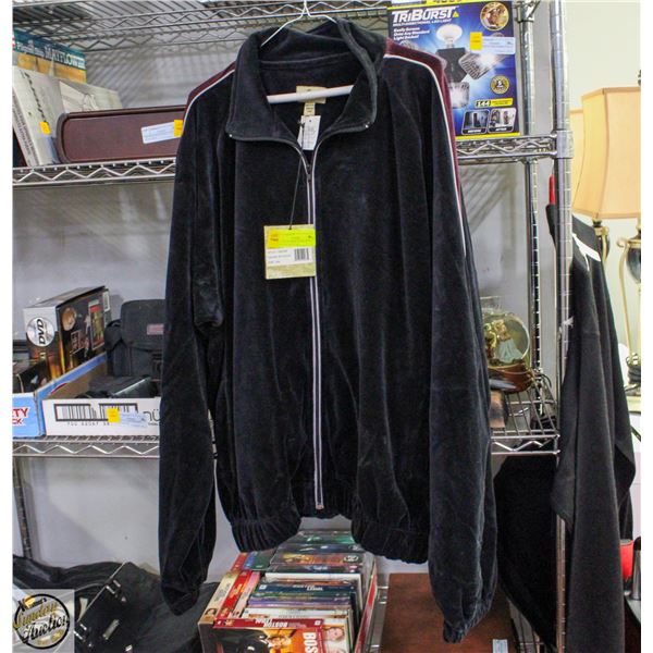 NEW SEA SCAPER VELOR ZIP UP SWEATER MENS XXL