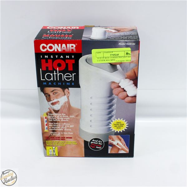 NEW IN BOX CONAIR INSTANT HOT LATHER MACHINE