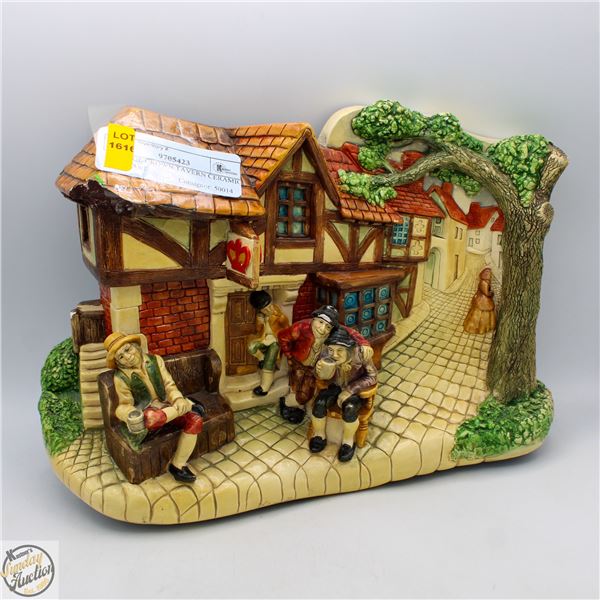 VINTAGE CROWN TAVERN CERAMIC WALL ART
