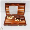Image 1 : BROWN CASE BACKGAMMON
