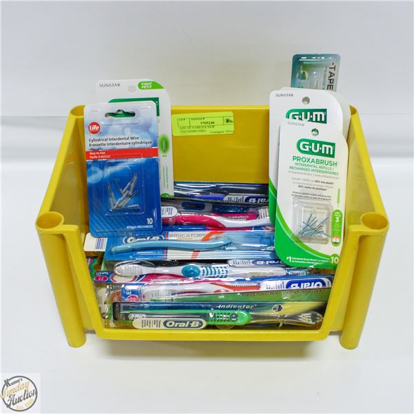 LOT OF VARIOUS NEW TOOTHBRUSHES