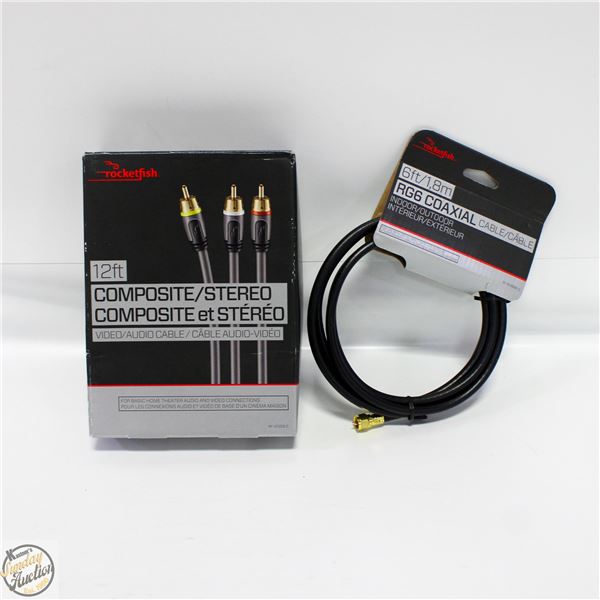 LOT OF ROCKETFISH CABLES IN BOX