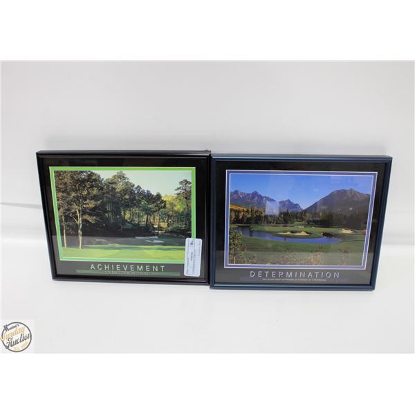 2 FRAMED GOLF PHOTOS