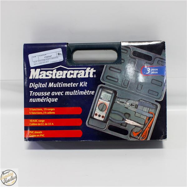 NEW MASTERCRAFT DIGITAL MULTIMETER KIT