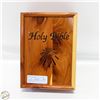 Image 1 : CATHOLIC HOLY BIBLE IN WOOD DISPLAY BOX