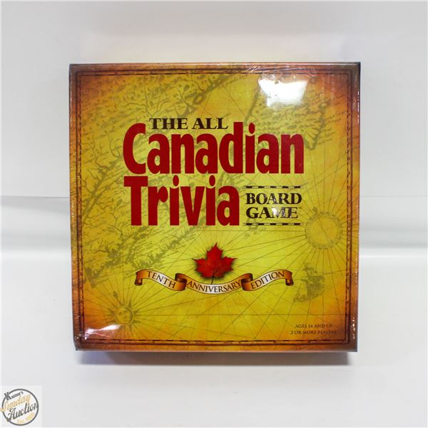 NEW THE ALL CANADIAN TRIVIA BOARD GAME